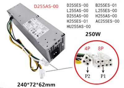 For Dell Optiplex 3020 7020 9020 SFF Computer Power Supply 255W