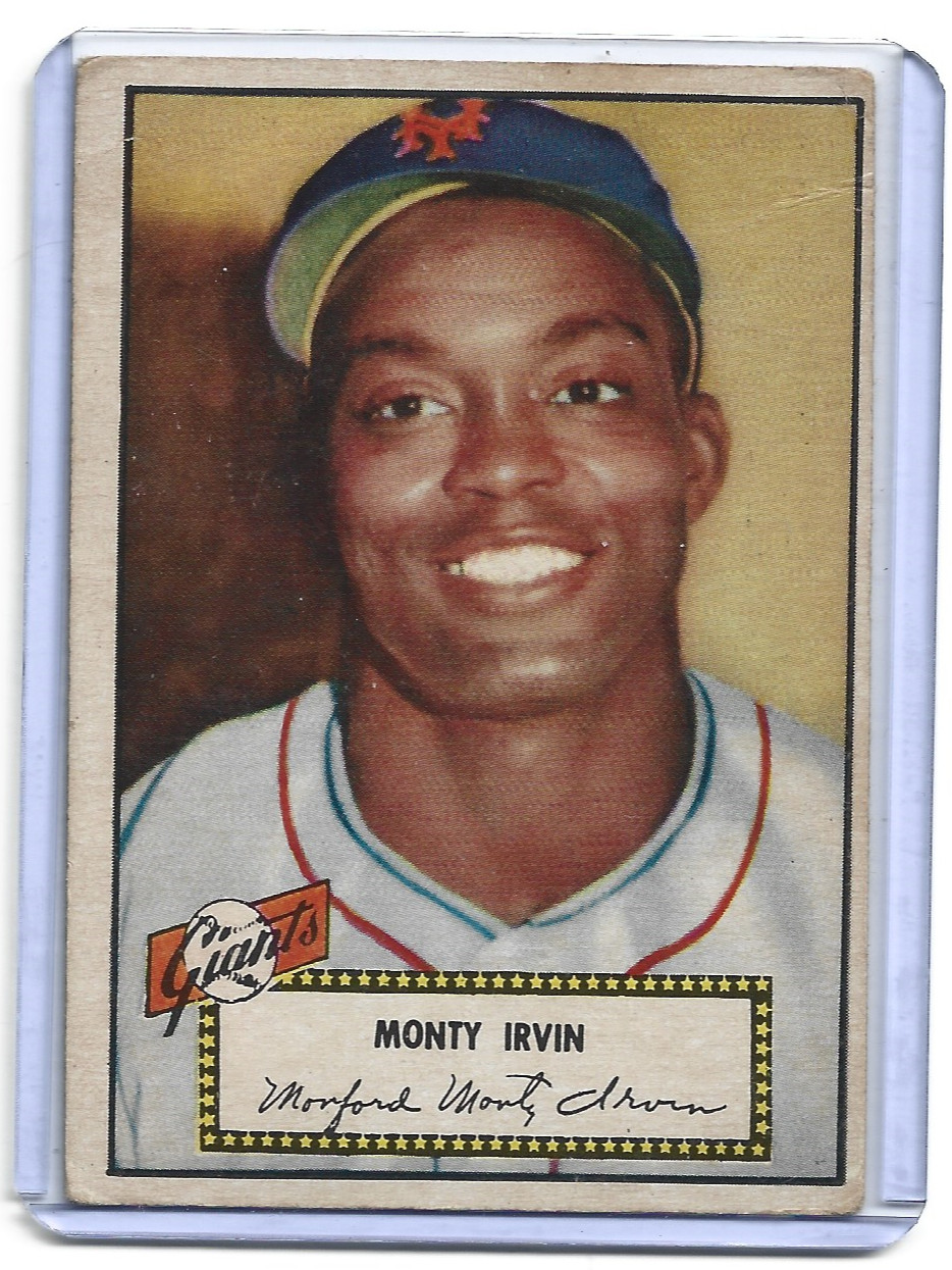 1952 Topps - Black Back #26 Monte Irvin SGC 3