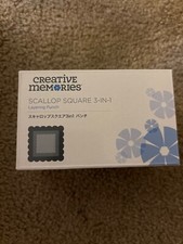 NEW Creative Memories SCALLOP SQUARE 3-IN-1 Layering Punch Consultant Exclusive