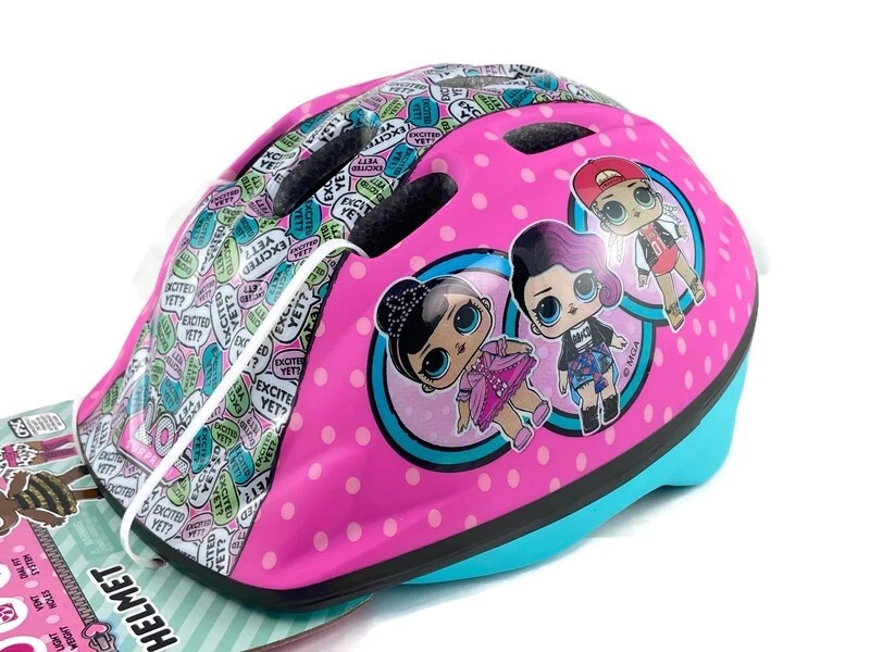 LOL Surprise Kids Bike Helmet Youth Bicycle Pink Blue Protective