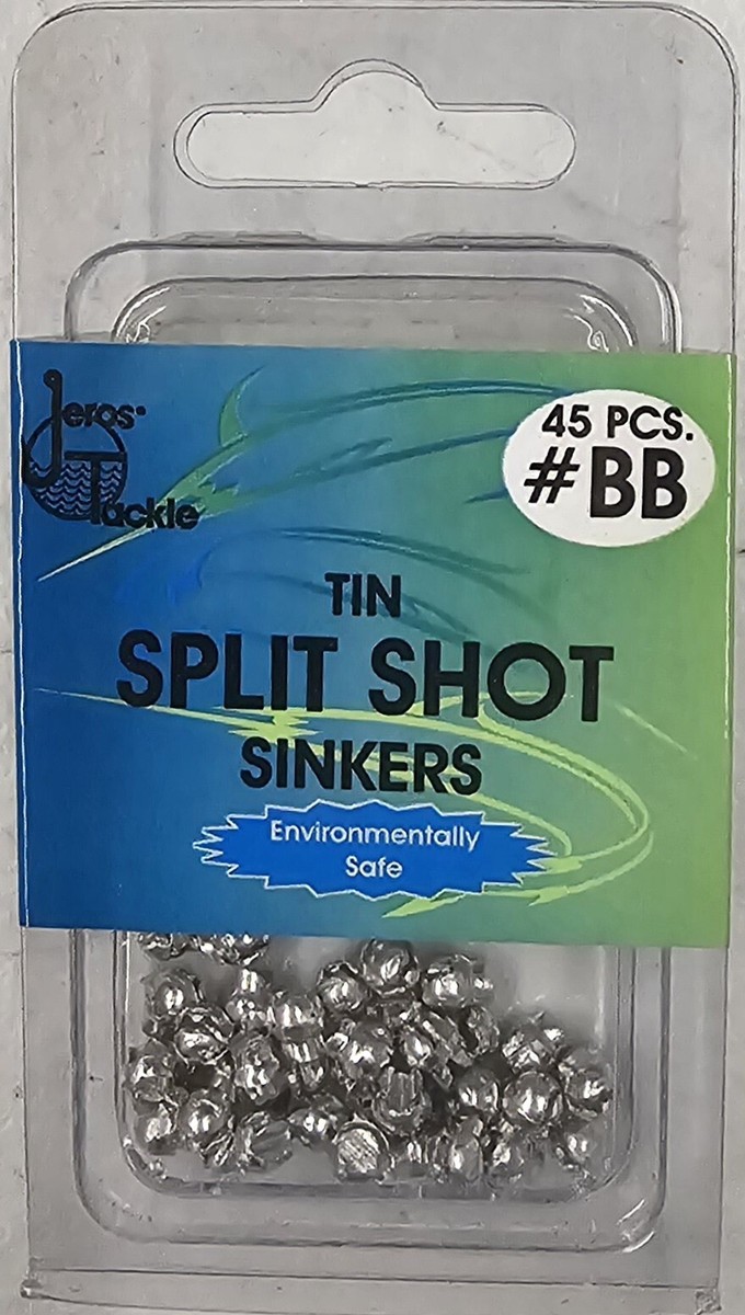 Pack of 45 #BB TIN SPLIT SHOT SINKERS