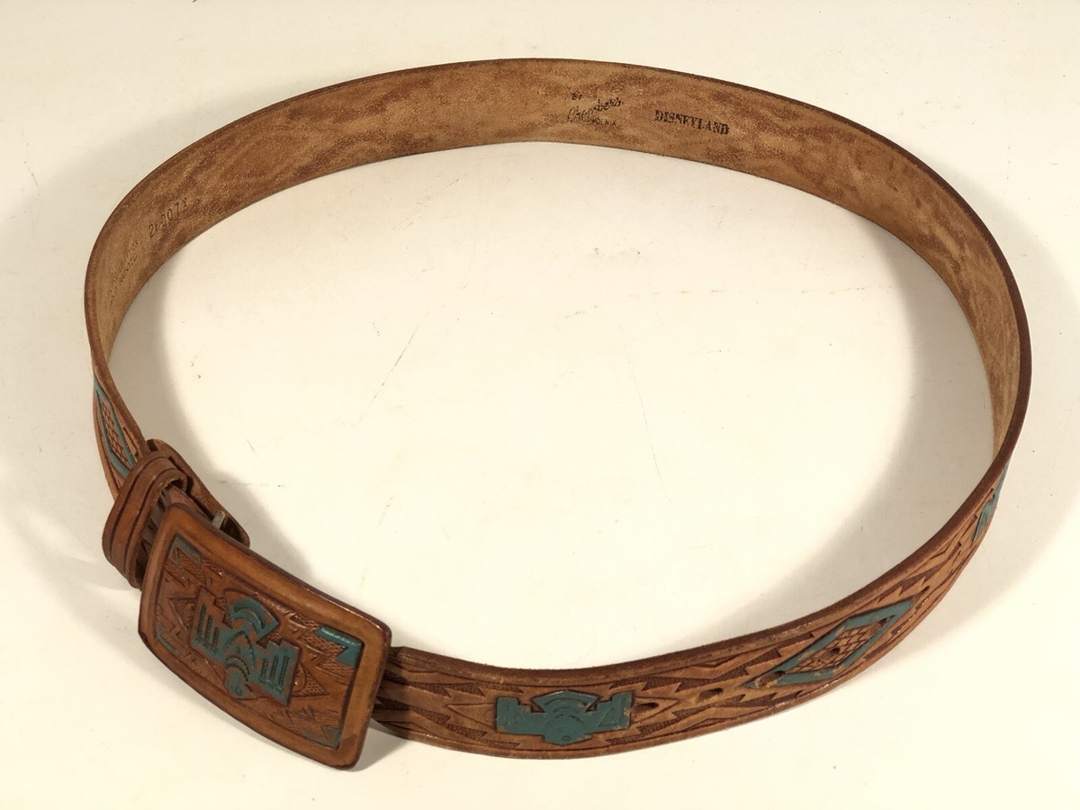 Vintage Chambers Mens 32 Leather Western Thunderbird SW  display picture 2