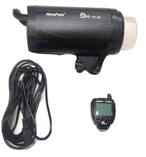 NiceFoto B6 600Ws TTL HSS 1/20000S 2.4G High Speed Flash W/ TX-C02 NWOB