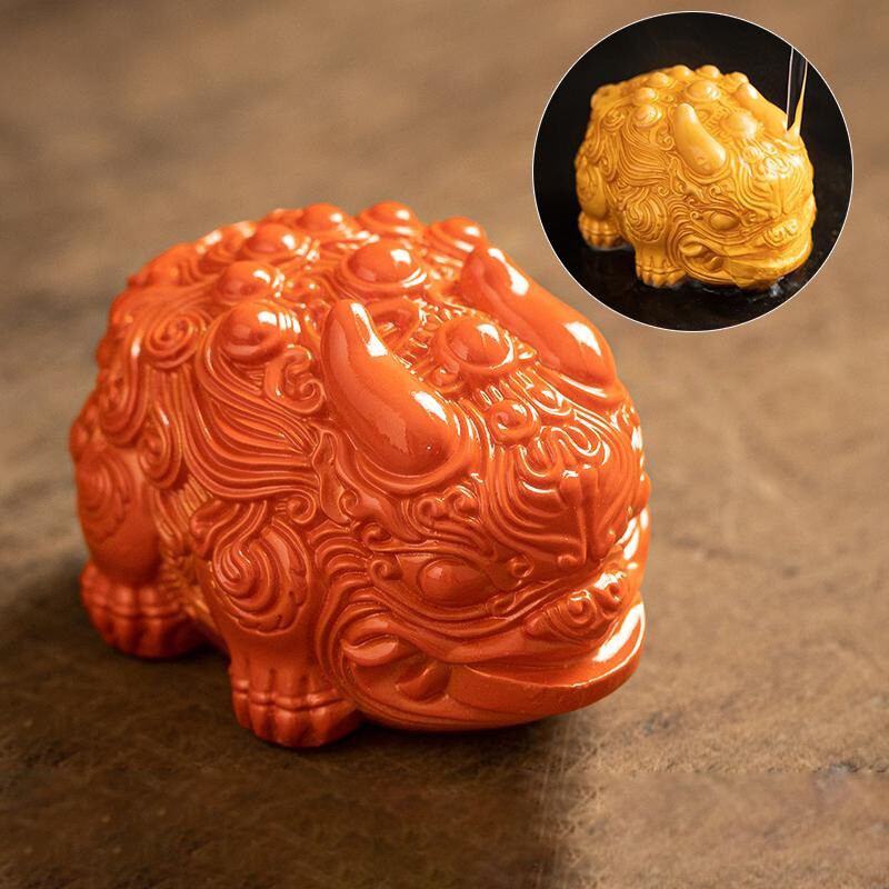 Mini-Harzfarbe-Schnupfen Tee Haustier Lucky Animal Skulptur Tea Tischdekoration