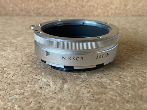Vintage Nikon F Nikkor BR3 Macro Bellows Lens Reversing Adapter - Foto 1 di 10
