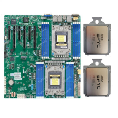 AMD EPYC 7413*2+ Supermicro H12DSi-N6 24 cores 48 threads 2.65GHZ combination