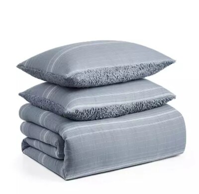 Gray Grey Koolaburra by UGG Joss Comforter Set with Shams Size