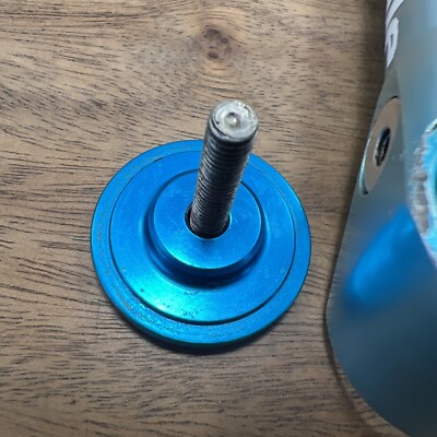 Ringle Zooka Stem Threadless Turquoise Anodized 1 1/8