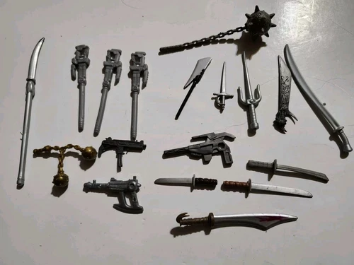 Lot Teenage Mutant Ninja Turtles TMNT figure weapons Vintage?
