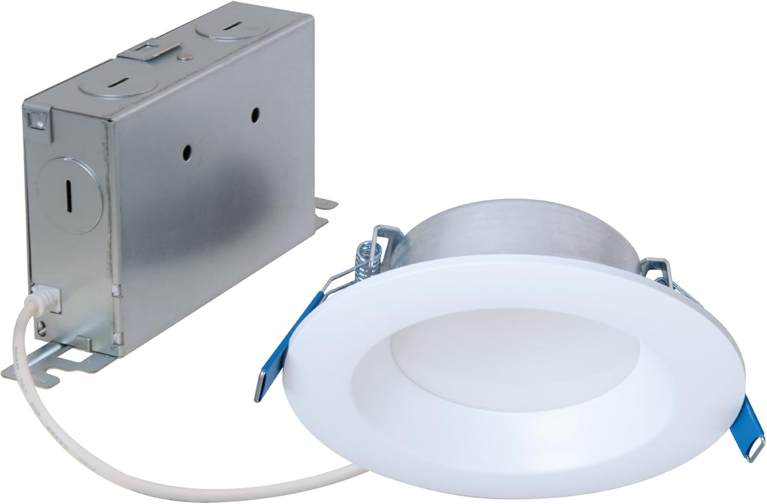 4-Inch Canless LED Recessed Light Selectable 3000K, 4000K, 5000K CCT 600 Lumens