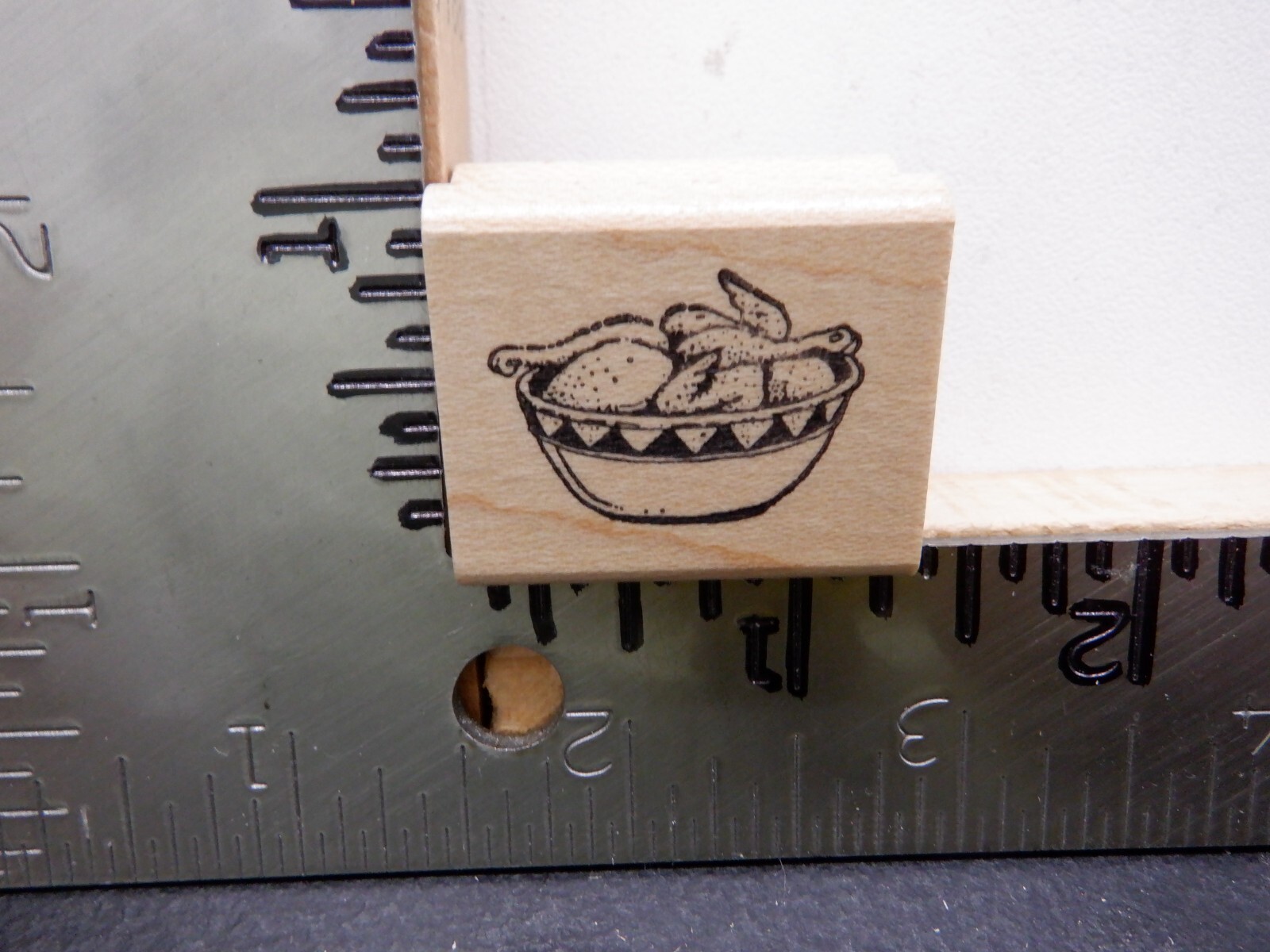 RUBBER BABY BUGGY BUMPERS BOWL OF CHICKEN RUBBER STAMP EUC L3024 eBay