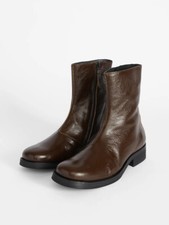 Brown Our Legacy leather mid-calf boots Chelsea Minimal Premium short boot