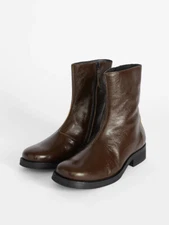 Brown Our Legacy leather mid-calf boots Chelsea Minimal Premium short boot