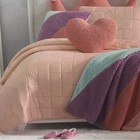 Koolaburra by Ugg LULU Twin Comforter Quilt Set Sham PInk Kids Teens Modern NEW