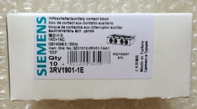 1PCS Brand New 3RV1901-1E Siemens 3RV1901-1E circuit breaker  Fast Shipping
