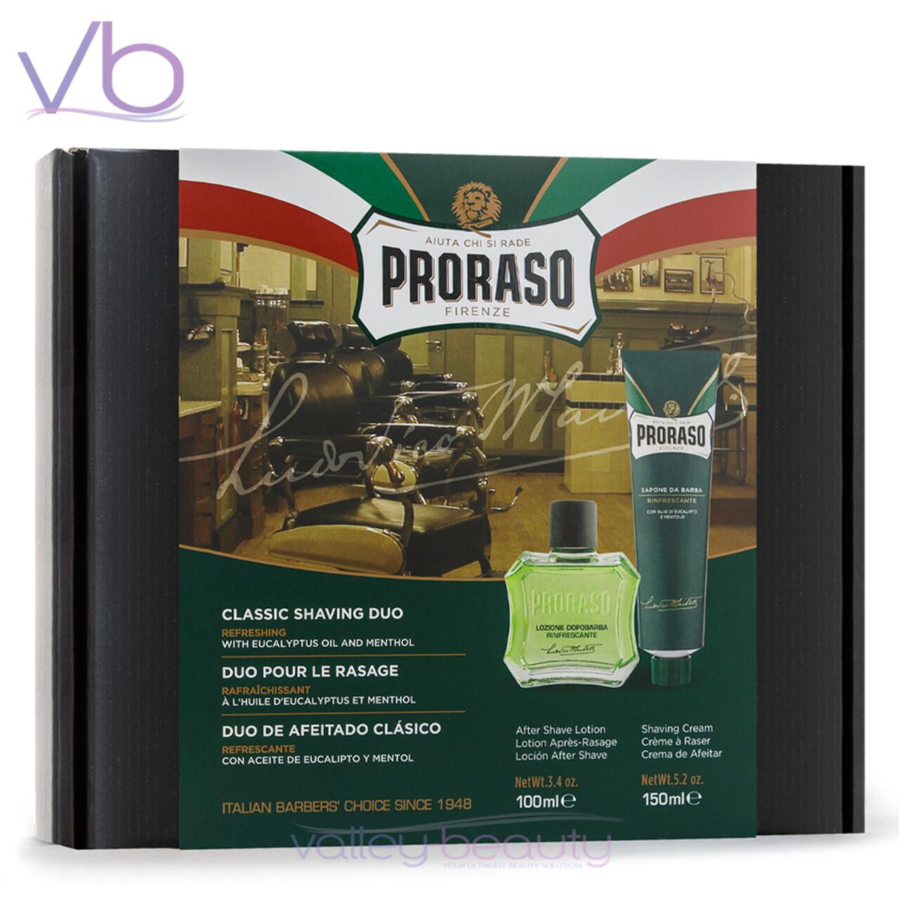 Proraso REFRESHING CLASSIC SHAVE LOT 2 unit uomo