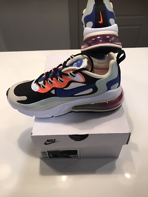     New Nike Air Max 270 React Fossil Shoes CI3899-200 Airmax Womens Size 5 !