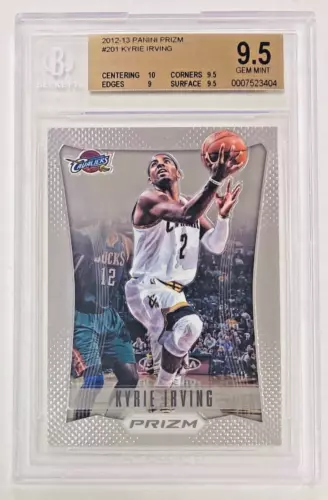 2012-13 Panini Prizm Kyrie Irving BGS 9.5 Rookie Card #201 RC with 10 Centering
