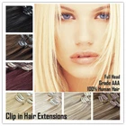 16"-26" Clip in Full Head Remy Human Hair Extensions-8 Pieces-Same Day Dispatch