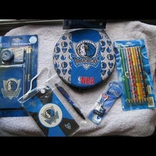 NBA Dallas Mavericks Basketball Stationary Sets Notepad Pencils Phone Charm Disc