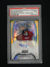 BLAKE SWIHART 2011 BOWMAN STERLING PROSPECTS GOLD REFRACTOR AUTO /50 PSA 9 MINT