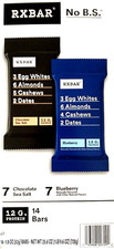 RXBAR Protein Bars 7 Chocolate Sea Salt 7 Blueberry 14 Bars EXP 10/2026