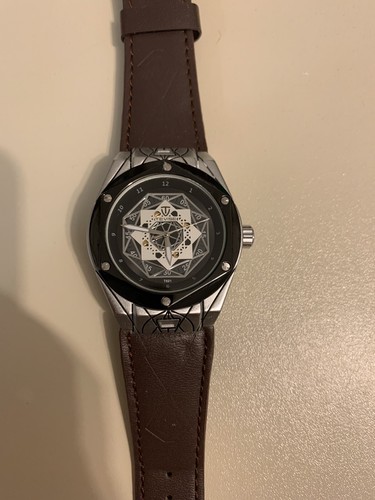 Luxus Geometrische Automatik Herren Wasserdicht Skelett Uhr Verstärktes Glas Zifferblatt - Bild 9 von 12