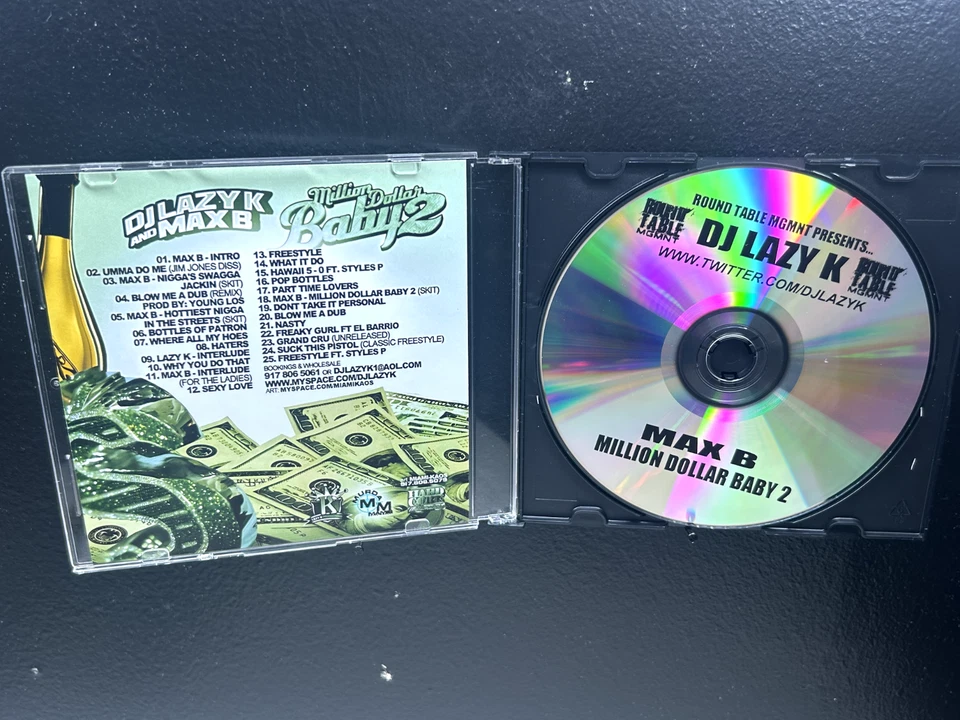 DJ LAZY K MAX B MILLION DOLLAR BABY MDB 2 RARE NYC PROMO MIXTAPE MIX CD DIPSET Foto 2 de 2