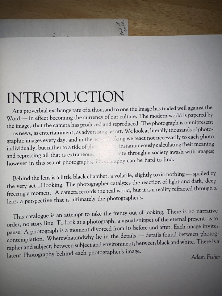 Latent Image 11 Book 1991 Duke University Photography Black & White eBay