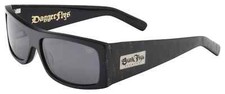 NEW Black Flys Sunglasses FLY DETECTOR 2 DAGGER SHINY BLACK SMOKE LENS LIMITED