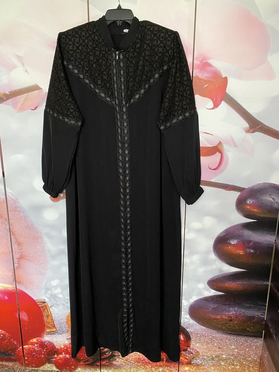 Saudi Abaya Maxi Dress Islamic Ramadan Eid Muslim Hijab Kaftan Thobe Jilbab  | eBay