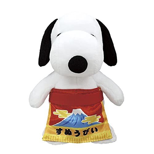 New Yoshitoku Snoopy Sumo Plush Toy 14 x 12 x 19 cm - Japan Import - Picture 1 of 1