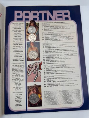 Partner Magazine November 1979 Vol. 1 No. 6 Sophia Loren Cover - Imagen 2 de 4