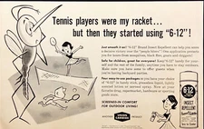 1960 Union Carbide 6-12 Insect Repellent Vintage Print Ad Outdoor Living