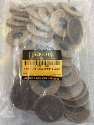 100 Blackstone  3'' x 2-TS Brown Coarse Non-Woven Type 2 Quick Change Disc  