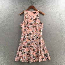 Banana Republic Shift Dress Womens 4 Pink Floral Sleeveless Casual Back Zipper
