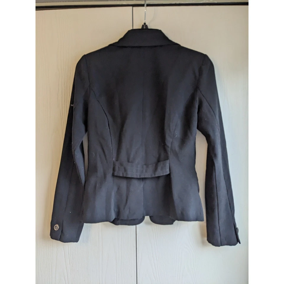 Blazer para mujer A. Byer negro manga larga con cuello en V con cuello en V talla S Foto 2 de 4