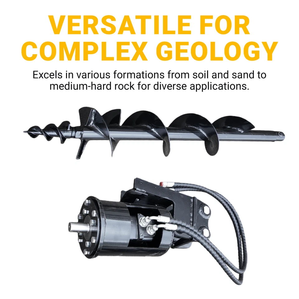 Accesorio para mini excavadora de 1,8 toneladas envío gratuito barrena de 150 mm con herramienta de perforación de manguera Foto 2 de 4