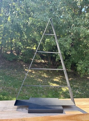 Crate & Barrel Ornament Tree Display Hanger Black Metal Holiday