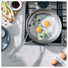 Demeyere Industry 5 Nanotouch 9.5-inch, 18/10 Stainless Steel, Frying Pan, New