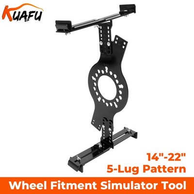 5-Lug Pattern 14''-22'' Wheel Fitment Simulator Tool Tire Size For Measurement