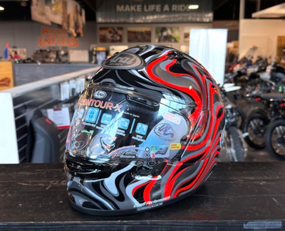 NEW Arai Contour-X Swirl Red Black Medium Helmet
