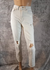 Wild Fable High Rise Mom Jeans Distressed Women's Size 2 Denim 26x26 in.