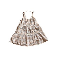 Target Pride XXL Rainbow Stripe Linen Cotton Tie Shoulder Dress