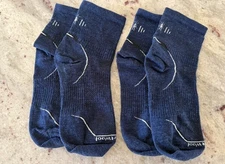 NEW 2 Pairs Smartwool PhD Run Ankle Socks Medium Men’s 6-8.5 Women’s 7-9.5 Blue
