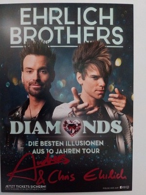 Ehrlich Brothers Autogramm Signiert AK Drucksigniert