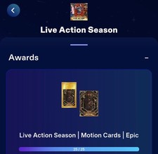 TOPPS DISNEY COLLECT DIGITAL 2026 LIVE ACTION SEASON EPIC MOTION 25 CARD SET