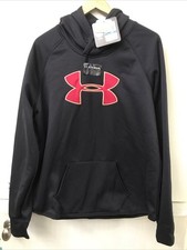 Under Armour Storm1 Hoodie Women s Black Fleece Lined Pullover Size XL NWT