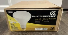 Feit 65W Indoor Flood Light Bulbs White Pack of 11