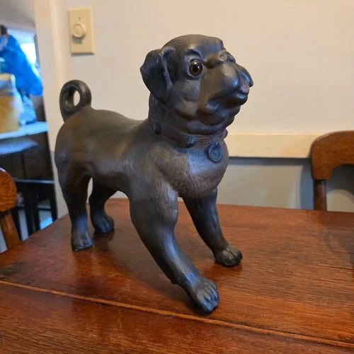 Robinson Ransbottom Roseville Ohio HTF 12" Dark Colored Pug